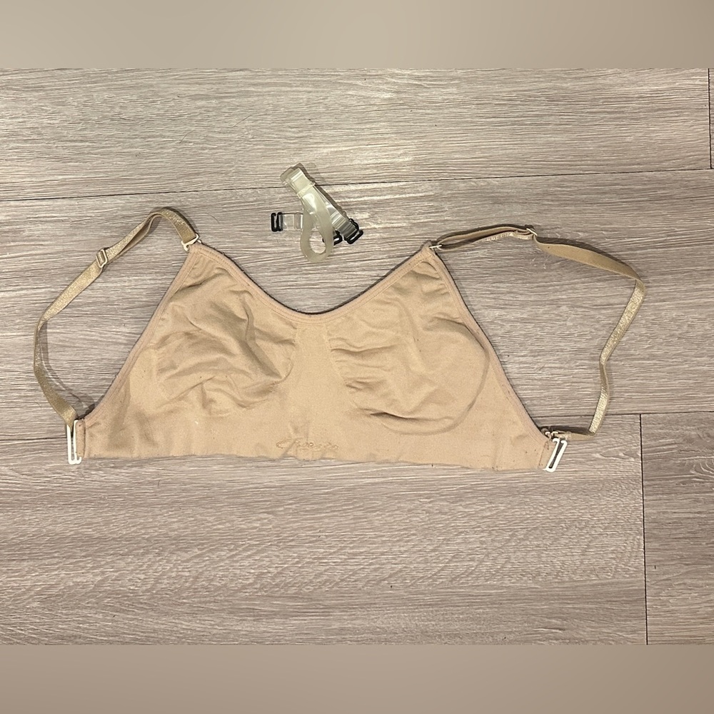 Capezio tan bra dance top